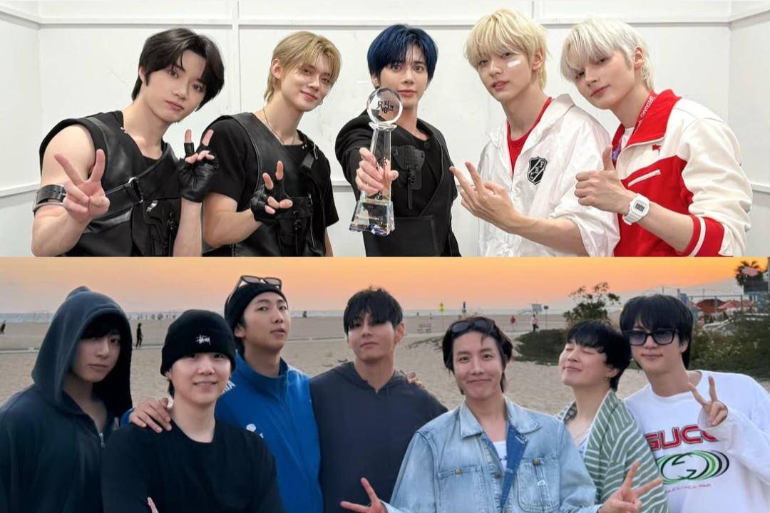 TXT dan BTS (instagram.com/txt_bighit | instagram.com/uarmyhope)