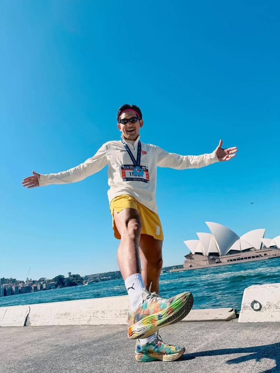 Ibnu Jamil ikut Sydney Marathon 2025 pakai sepatu yang dimodifikasi Yaya