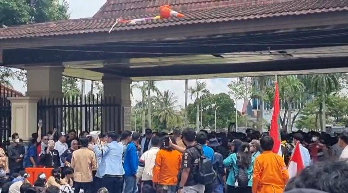 Influencer ramaikan aksi di Palembang (Dok. Tangkapan layar)