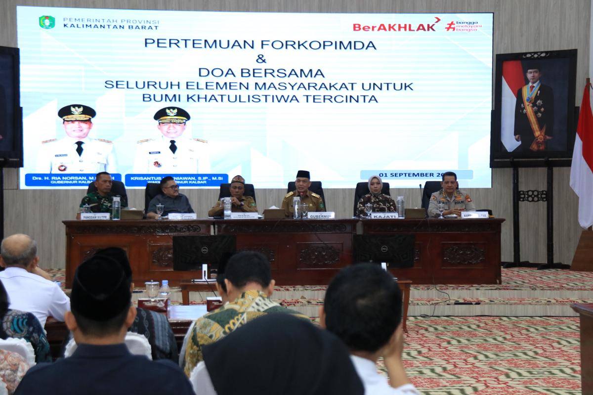 Pemprov Kalbar gelar rapat antisipasi kamtibmas.