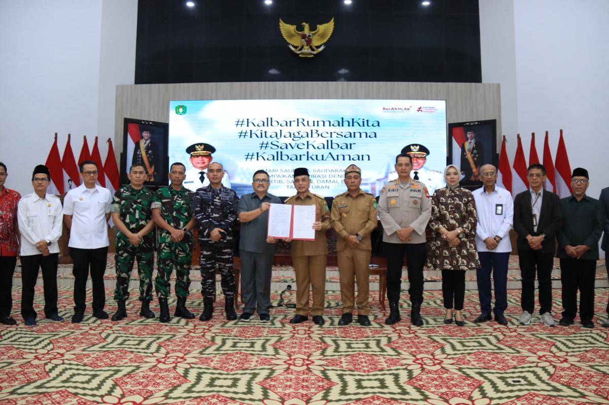 Pemprov Kalbar gelar rapat dan doa bersama jaga kamtibmas.
