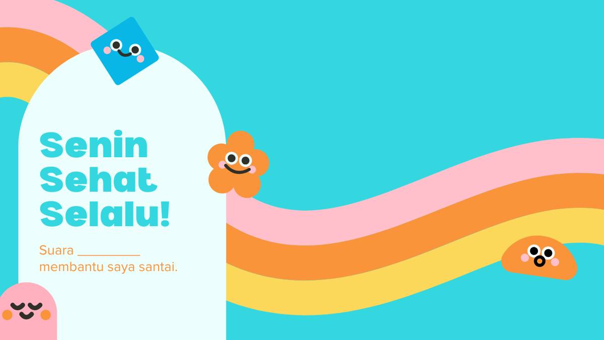 Background Virtual Pembelajaran Sosial dan Emosional Senin Motivasi Kebugaran Datar Pelangi Warna-warni.png