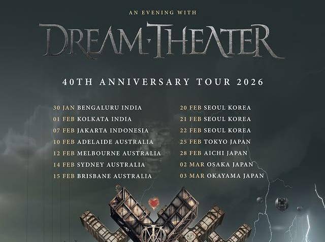 Dream Theater akan gelar tur anniversary ke-40 di Jakarta 2026