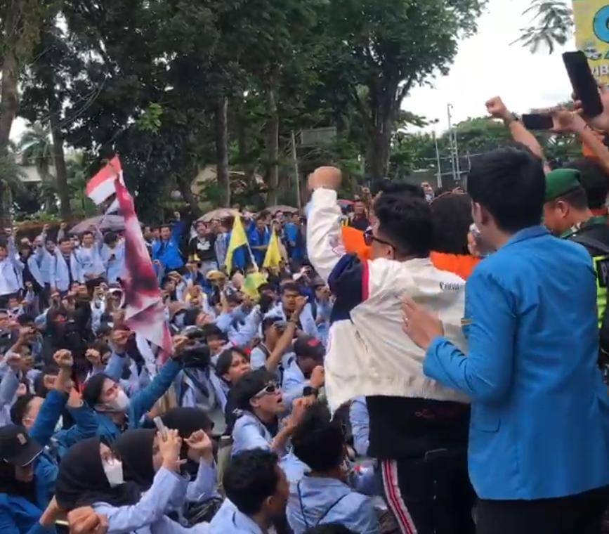 Influencer ramaikan aksi di Palembang (Dok. Tangkapan layar)