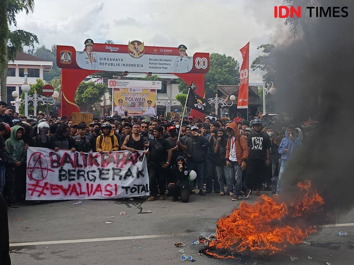 Demonstrasi di Balikpapan.
