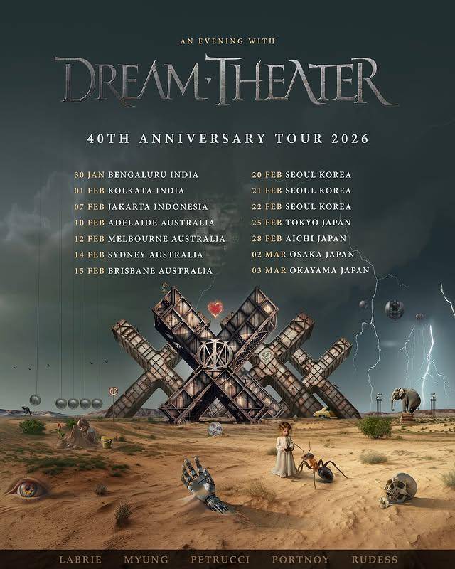 Dream Theater akan gelar tur anniversary ke-40 di Jakarta 2026