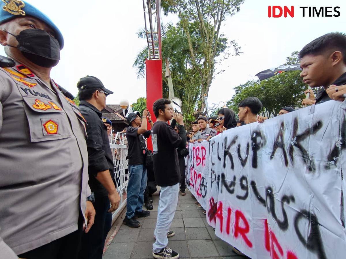 Ilustrasi demonstrasi di Kota Balikpapan.