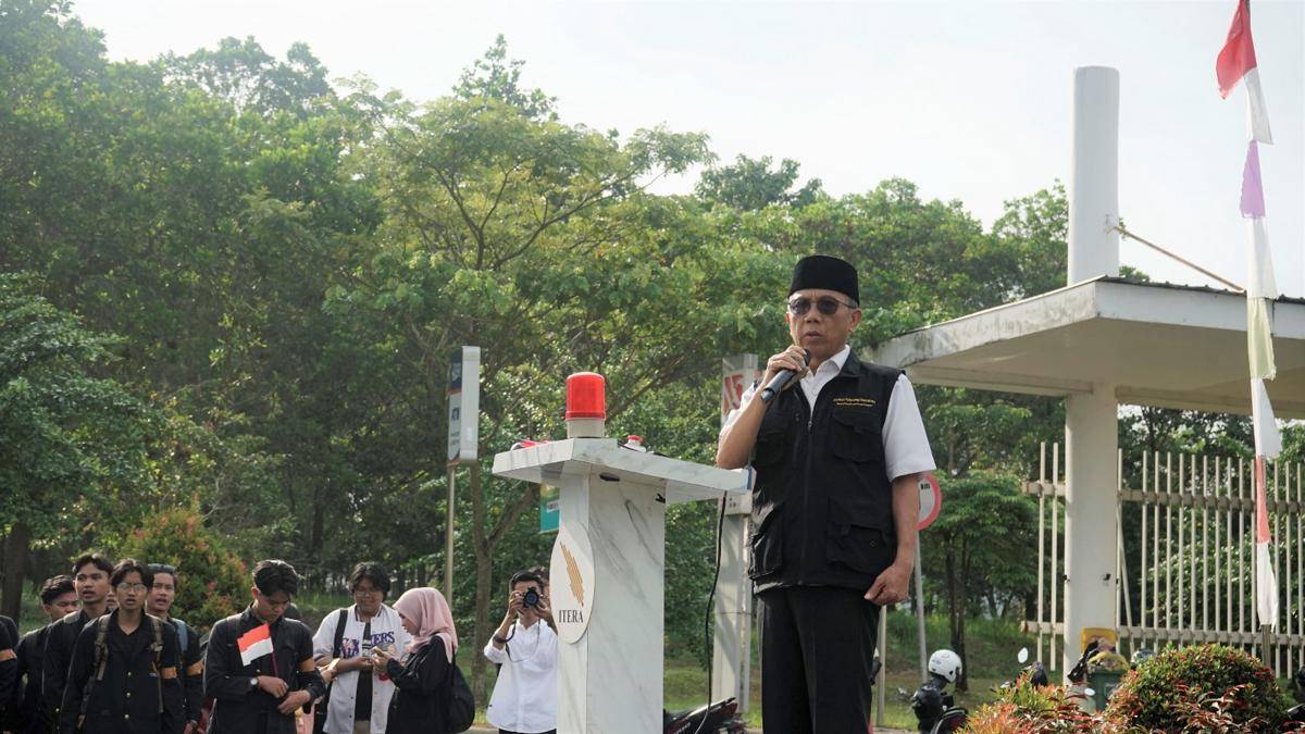 Institut Teknologi Sumatera (Itera) Gelar Doa Bersama Sebelum Melepas Keberangkatan Para Mahasiswa yang Akan Menyampaikan Aspirasi ke Kantor Dewan Perwakilan Rakyat (DPRD) Lampung
