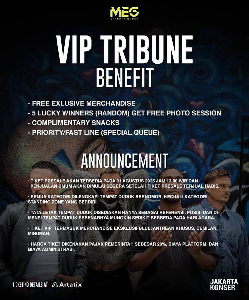 harga tiket konser BLUE di Jakarta 2025
