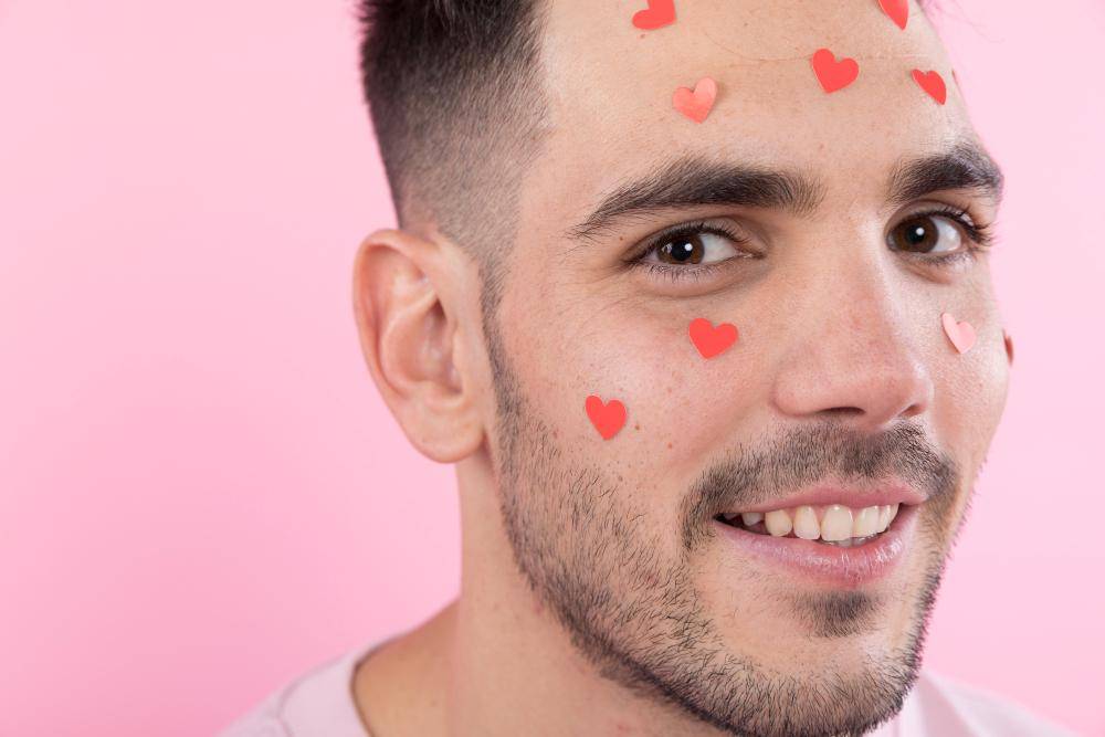 ilustrasi cowok menggunakan acne patch (freepik.com/freepik)