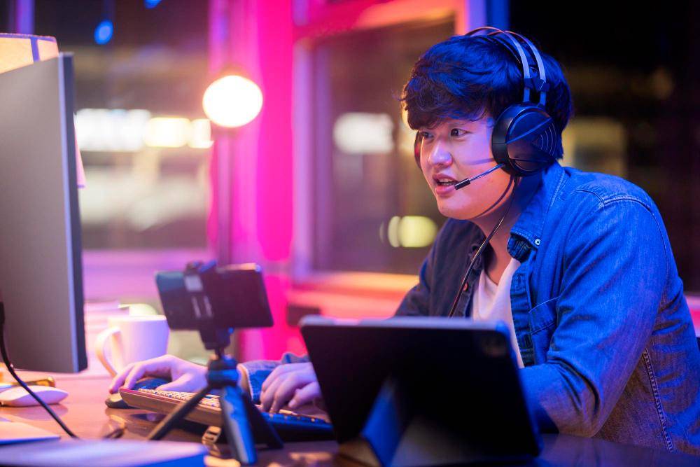ilustrasi streamer gaming 