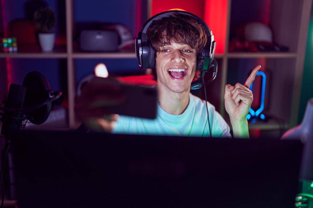 ilustrasi streamer gaming