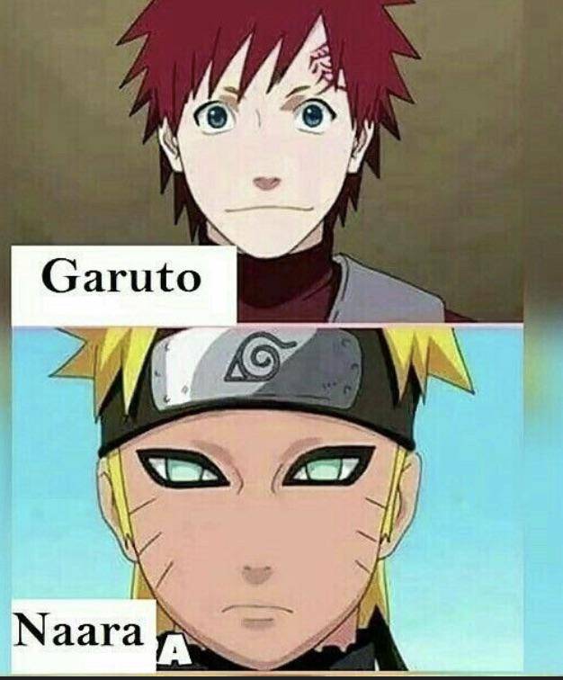 meme karakter Naruto tukar wajah