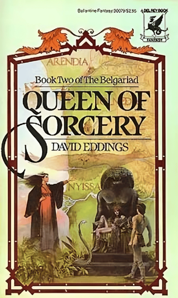 Sampul Queen of Sorcery (goodreads.com)