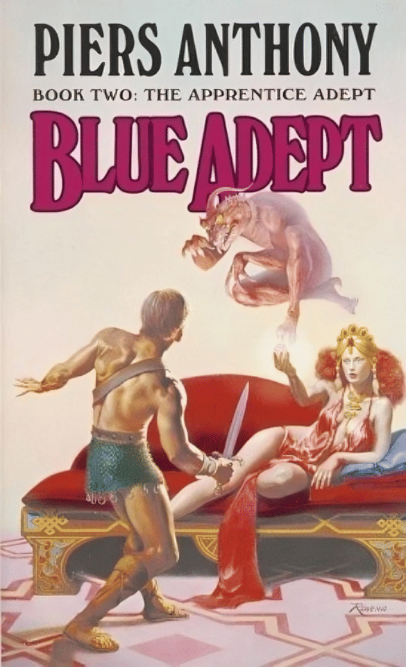 Sampul Blue Adept (goodreads.com)