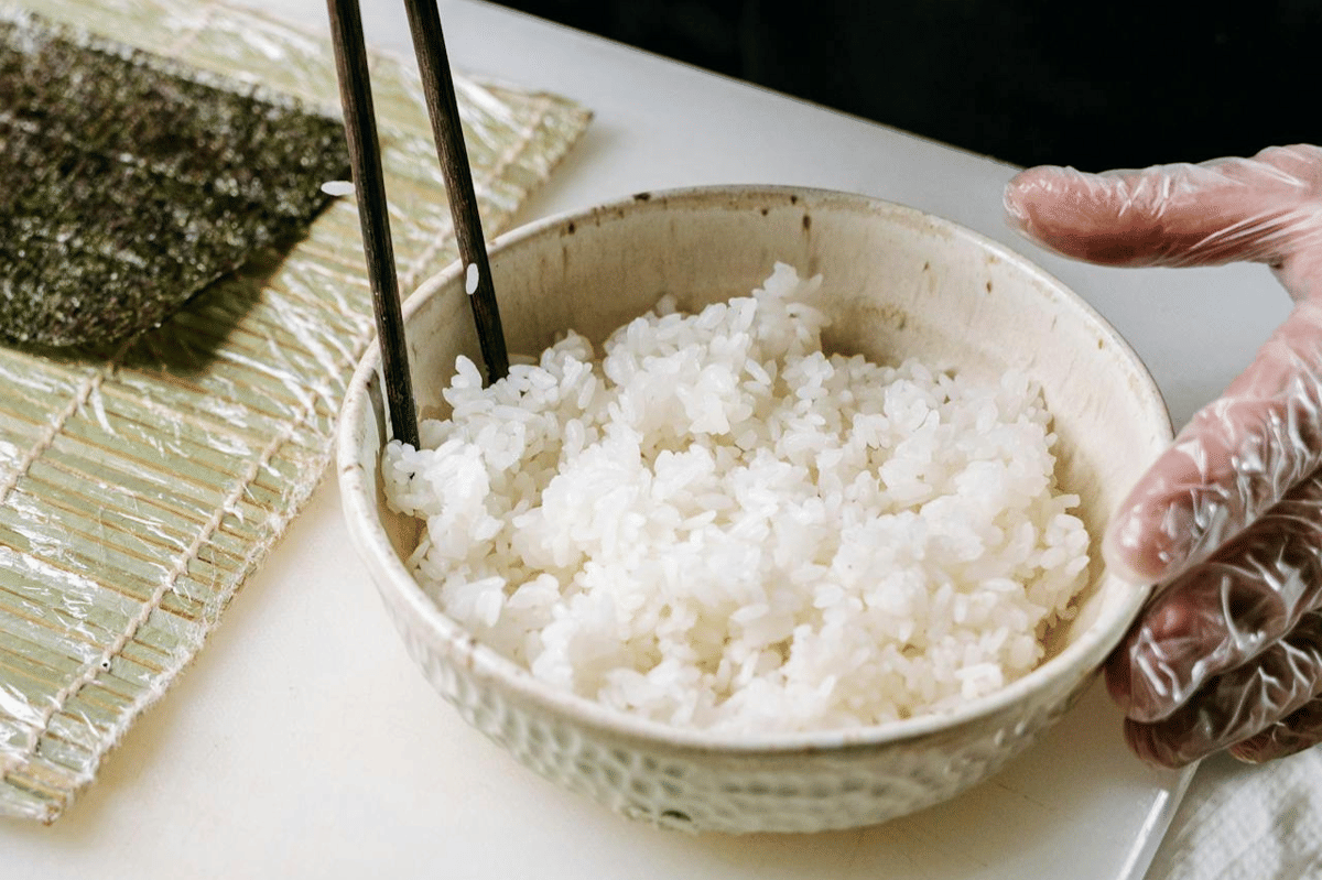 ilustrasi nasi untuk onigiri