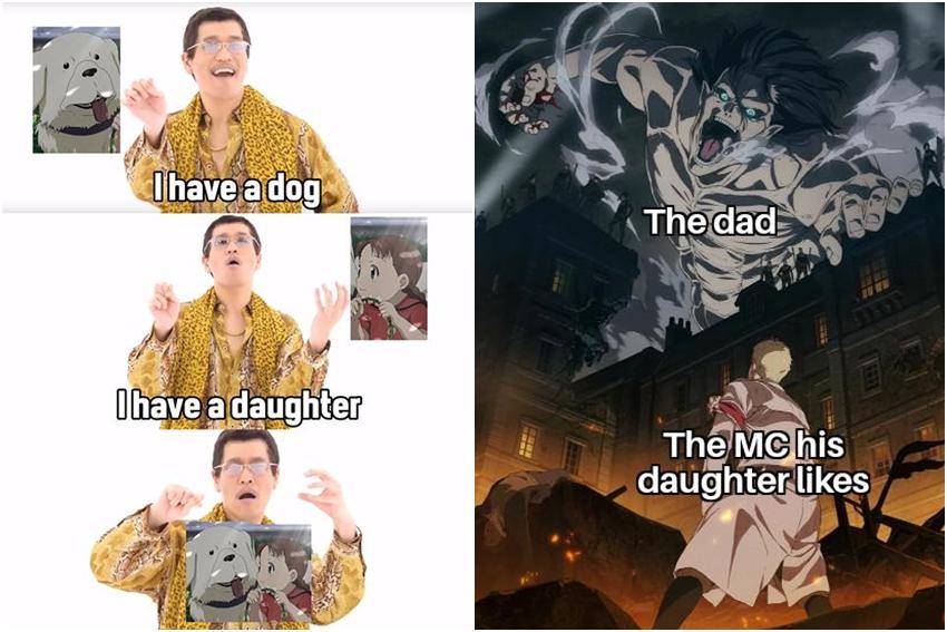 meme anime tentang anak cewek