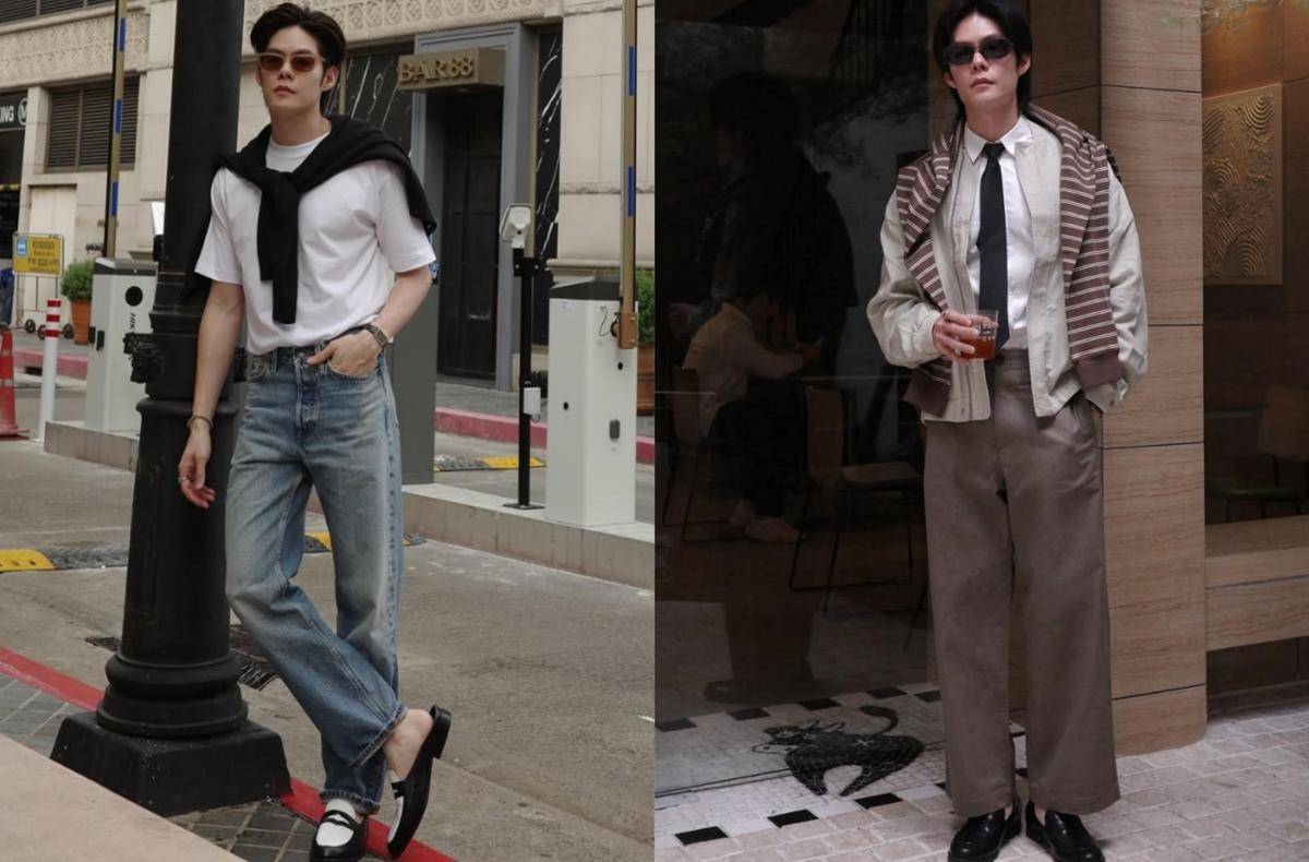 Gaya Preppy Nodt Nutthasid (instagram.com/nodted)