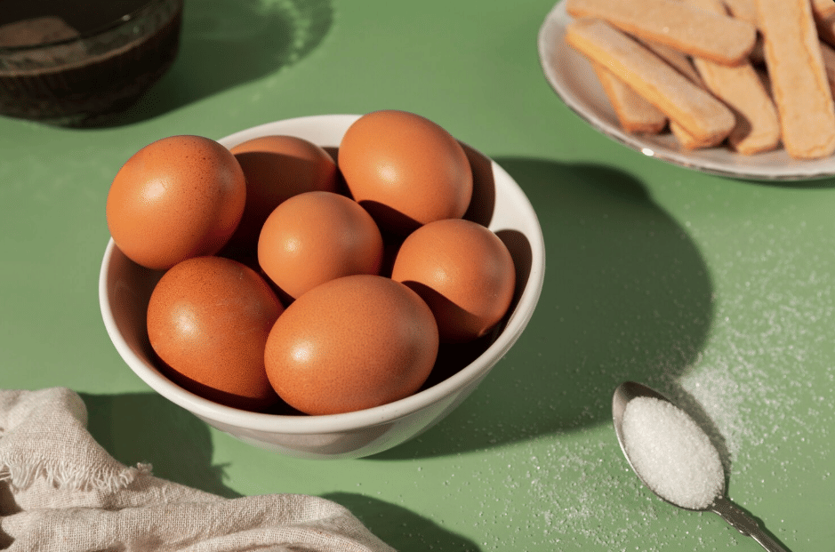 ilustrasi telur dan gula