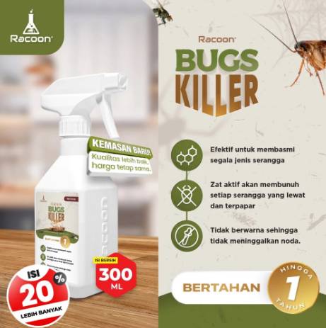 RACOON Bugs Killer Spray Anti Kecoa, Semut dan Serangga (shopee.co.id/Racoon Official Shop)