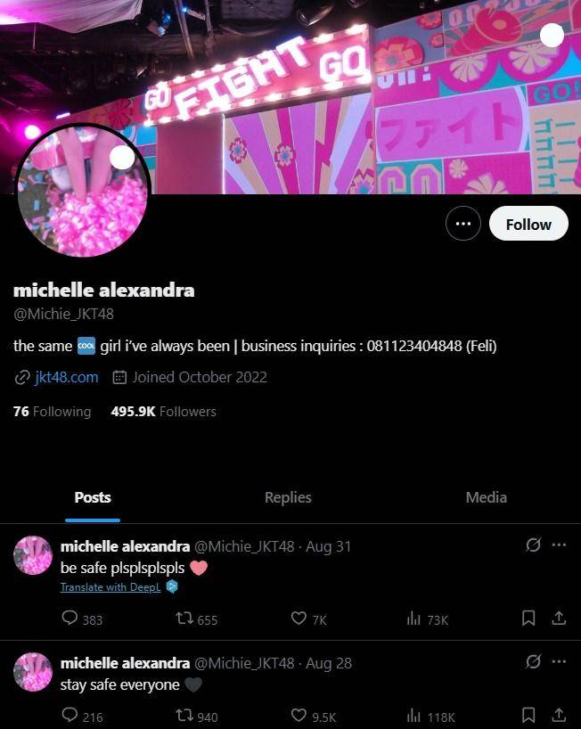 daftar member JKT48 ubah foto profil pink hijau