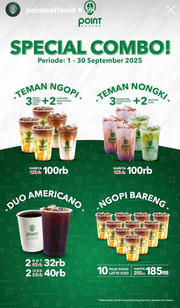 Promo Point Coffee September 2025