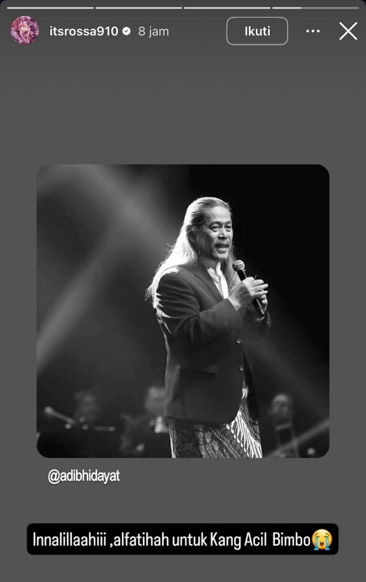 deretan artis sampaikan belasungkawa atas meninggalnya Acil Bimbo