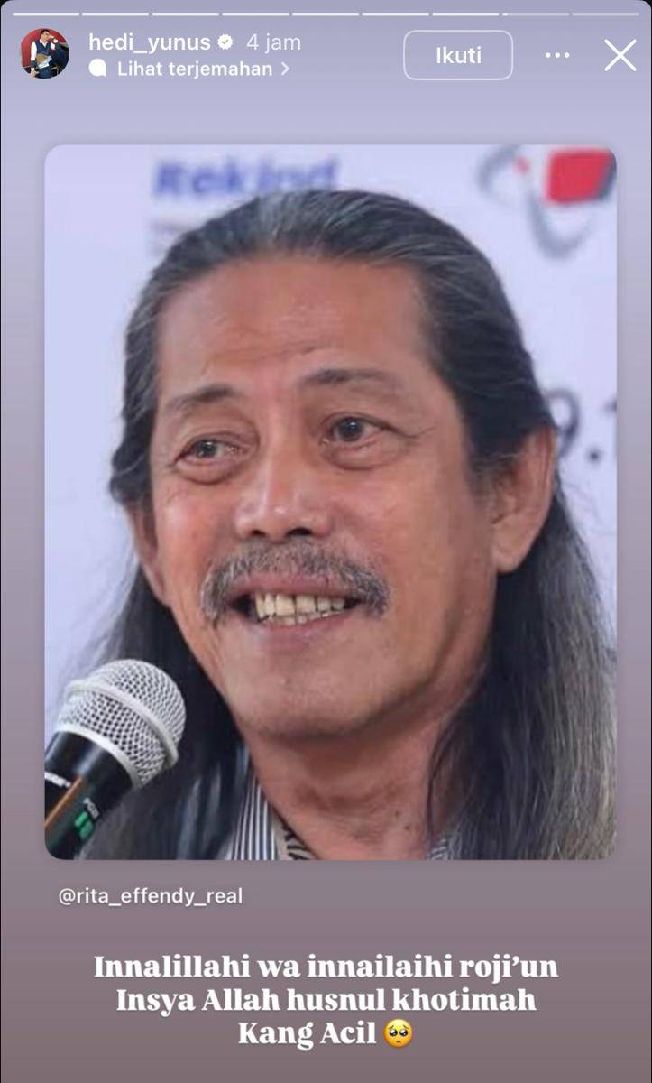 deretan artis sampaikan belasungkawa atas meninggalnya Acil Bimbo