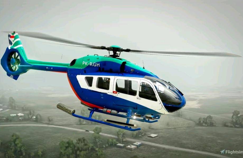 Helikopter jenis BK117-D3 milik PT Eastindo Air dengan registrasi PK-RGH dilaporkan hilang kontak di wilayah Kecamatan Mantewe, Kabupaten Tanah Bumbu, Kalimantan Selatan (Kalsel), Senin (1/9/2025). (istimewa)
