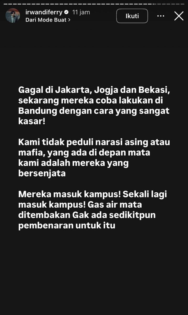 artis speak up soal UNISBA dan UNPAS