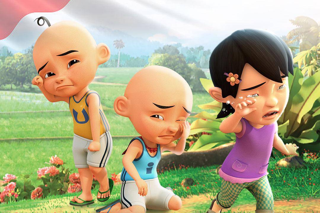 Upin Ipin unggah poster doakan Indonesia