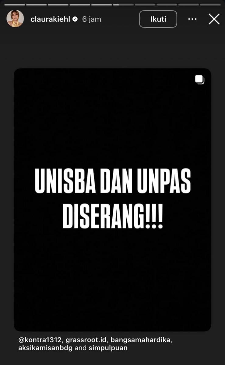 artis speak up soal UNISBA dan UNPAS