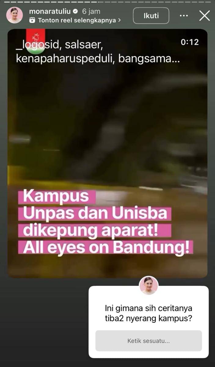 artis speak up soal UNISBA dan UNPAS
