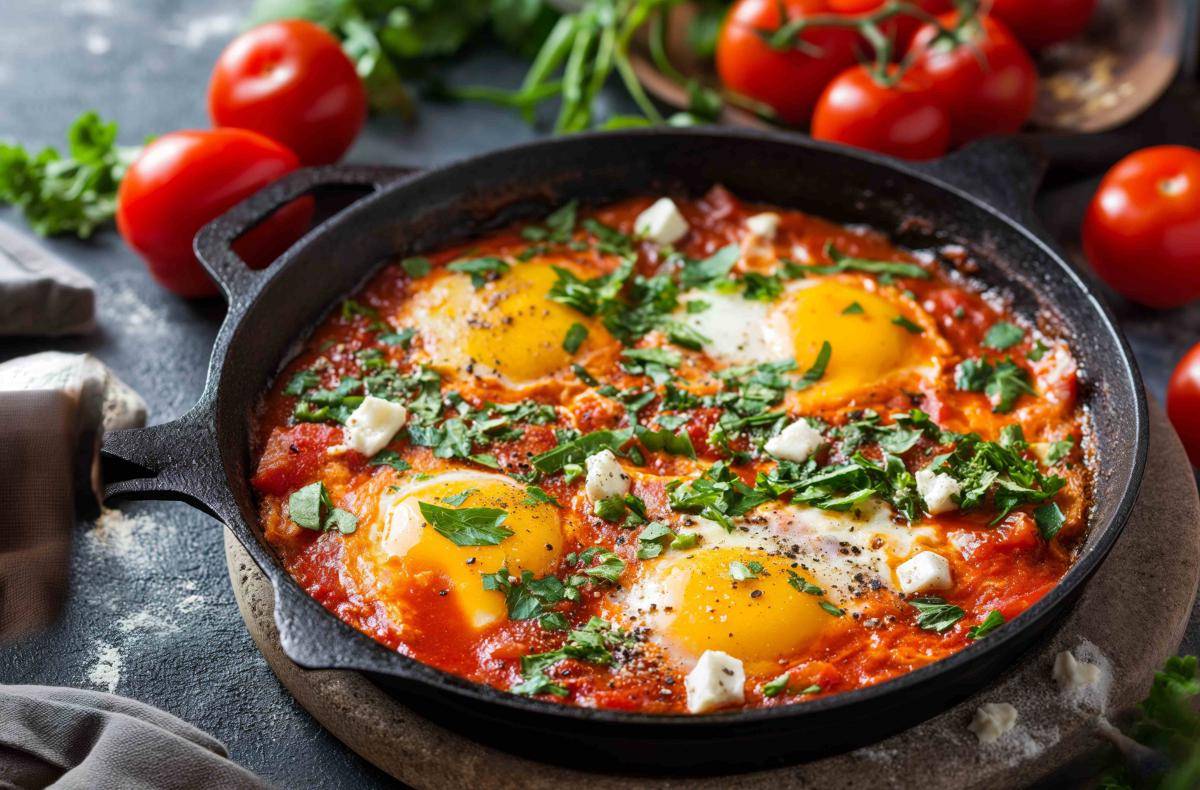 ilustrasi shakshuka (vecteezy.com/Danil Rudenko)