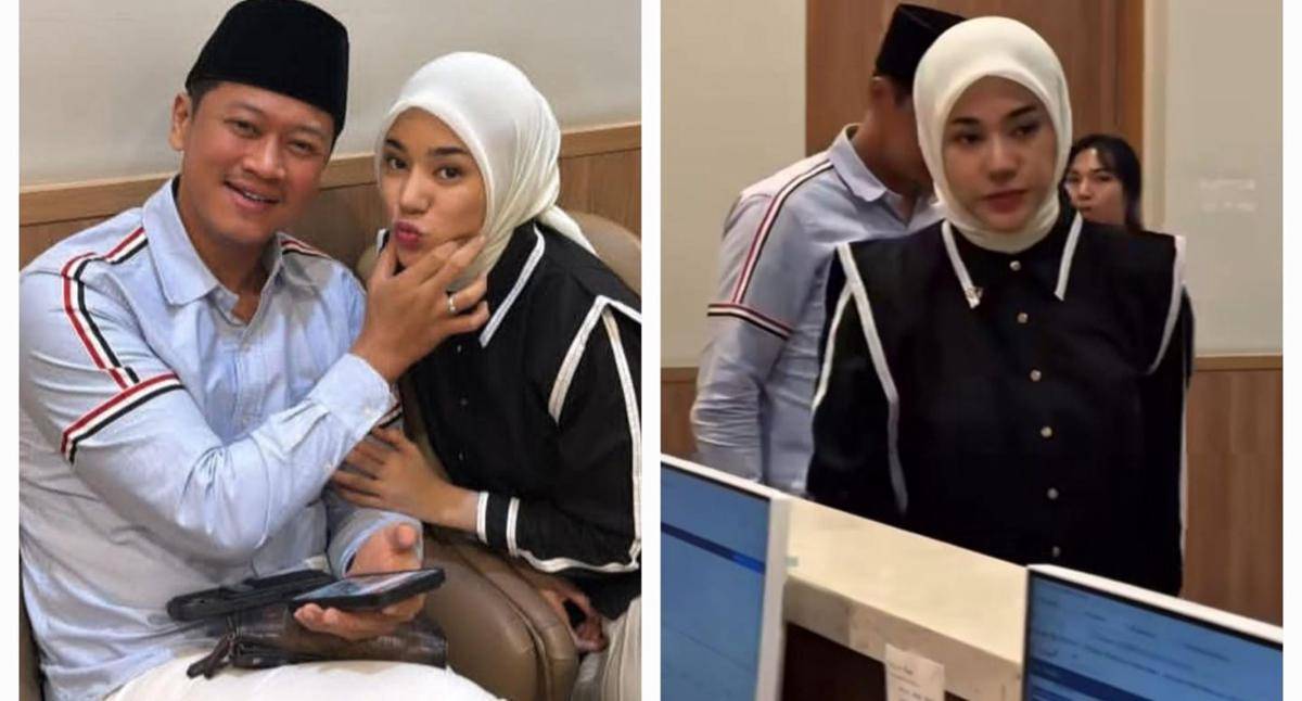 momen Clara Shinta lepas KB ditemani suami 