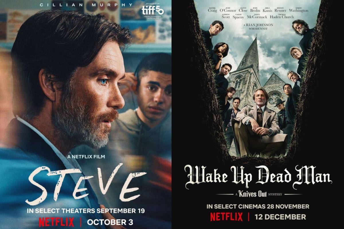 poster film Steve dan Wake Up Dead Man: A Knives Out Mystery