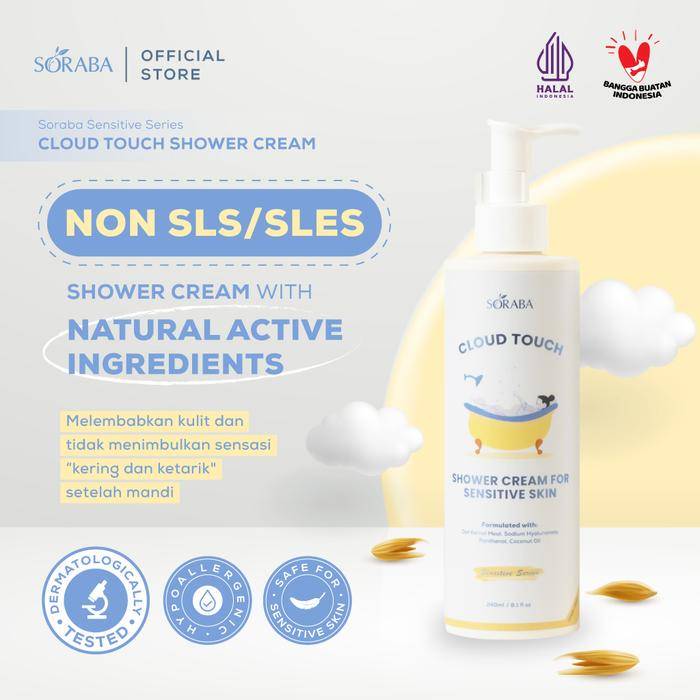 SORABA Shower Cream For Sensitive Skin (tokopedia.com/Soraba Official)