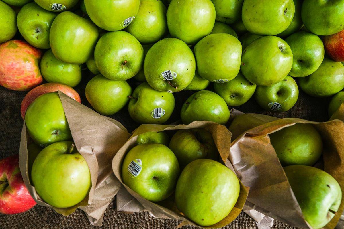 Ilustrasi apel Granny Smith
