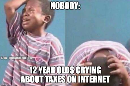 meme kocak tentang pajak (reddit.com/r/memes)