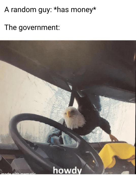 meme kocak tentang pajak (reddit.com/user/trolmeneer_023)