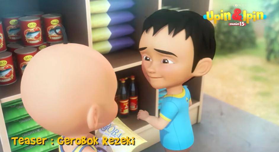 cuplikan episode Gerobok Rezeki Upin dan Ipin