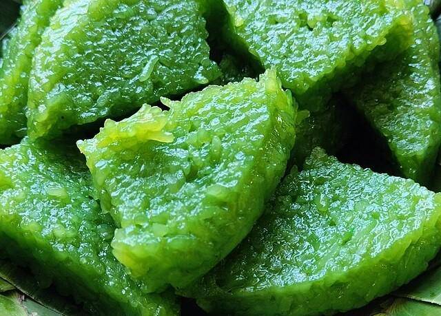 ilustrasi kue wajik pandan