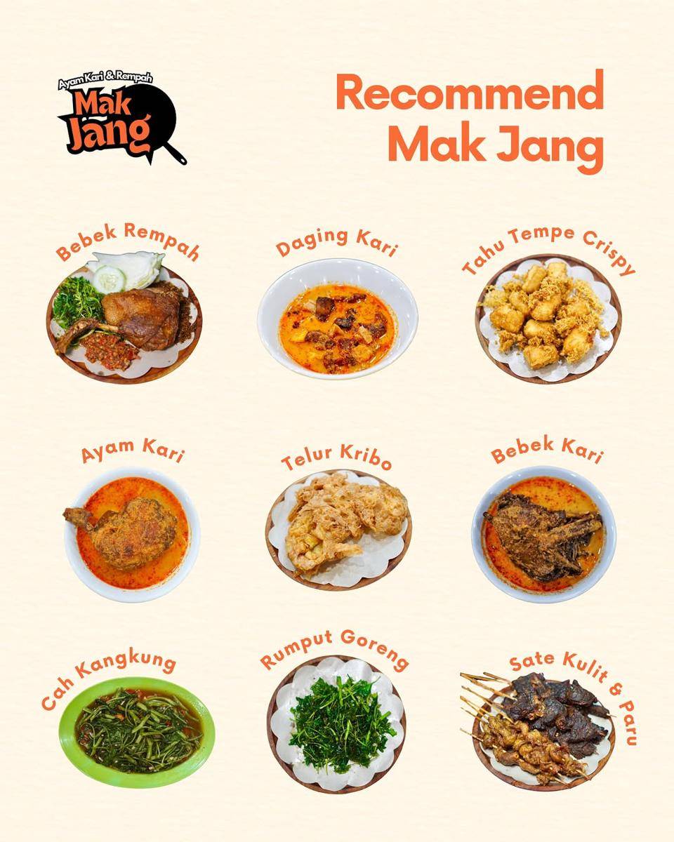 menu Ayam Kari dan Rempah Mak Jang (instagram.com/ayamkarirempahmakjang)