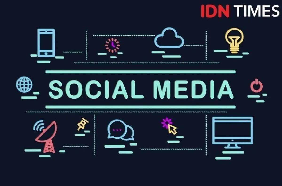 Ilustrasi media sosial.
