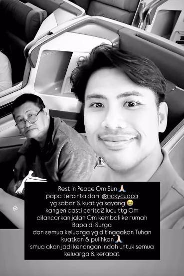 Kenangan Ricky Cuaca dan Ayahnya (Instagram.com/rickycuaca)