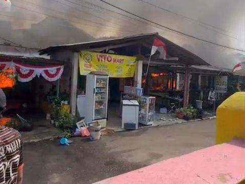 Asrama Polsek Serpong Kebakaran