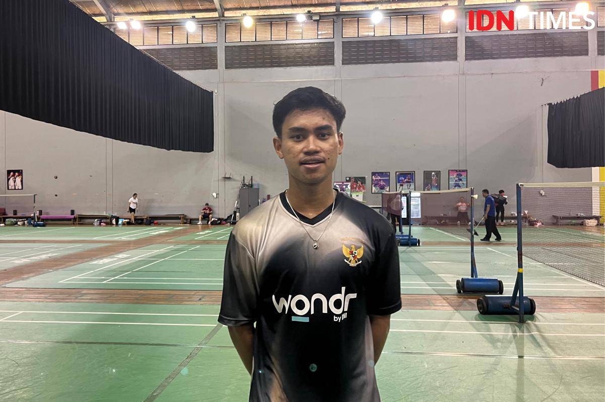 Atlet ganda campuran Indonesia, Jafar Hidayatullah di Pelatnas PBSI Cipayung, Jakarta Timur (IDN Times/Margith Damanik)