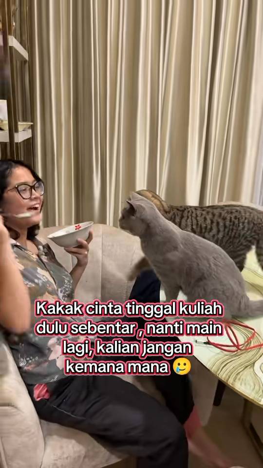kenangan keluarga Uya Kuya dan kucing peliharaan