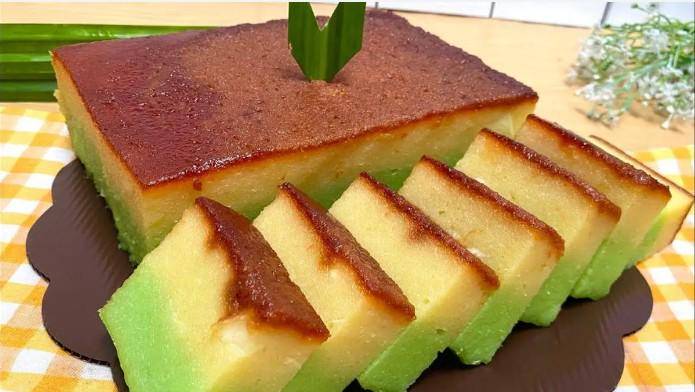 ilustrasi kue lapis bingka singkong (YouTube.com/RESEP HERNIS)
