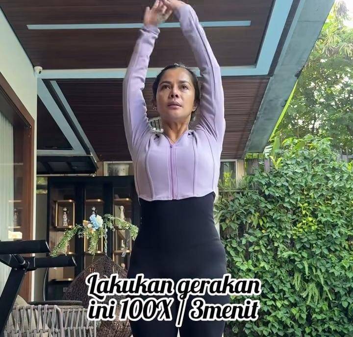 potret Viens Tasman yang rajin olahraga